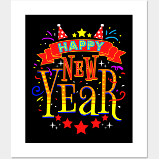 Happy New Year NYE Party - Funny New Years Eve Posters and Art